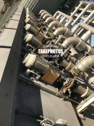 清水(shui)離心泵使(shi)用現場